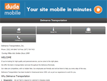 Tablet Screenshot of delmarvatransportation.com